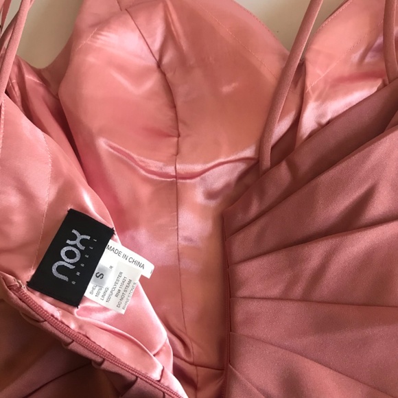 NWT Nox Anabel - 8347 V-Neck Long Evening Gown with high side slit, S (4-6) - Picture 11 of 12